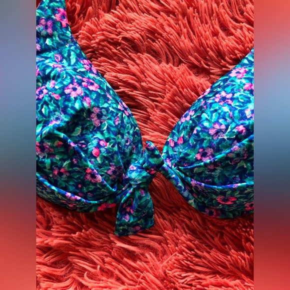 Vintage Citrus Floral Bikini Top - Picture 3 of 10